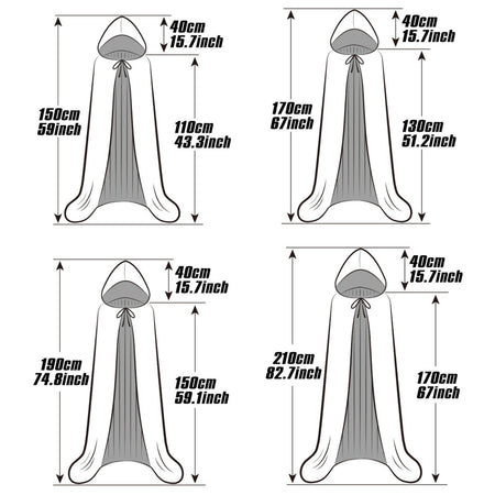 Halloween Cape Classic Fashion  Stand-Up Tie Hood Death Cape Masquerade Party Cosplay Cloak Costumes Accessories Props
