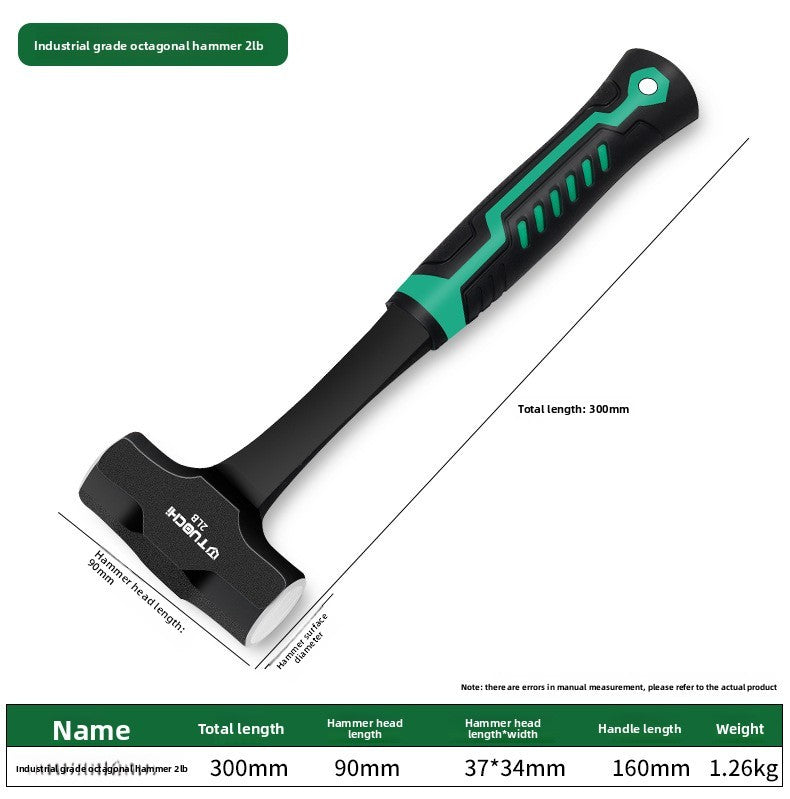 Damaly, Sledgehammer, Octagonal Hammer, Integrated Wall Demolition and Wall Smashing Heavy Masonry Hammer, Hammer