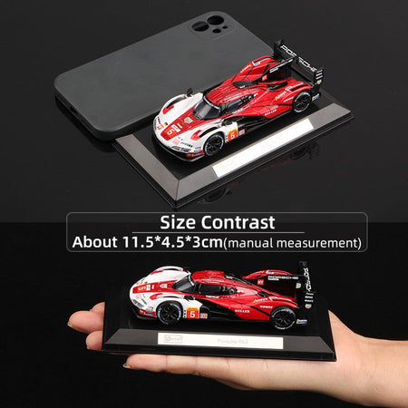 Bburago 1:43 Race Car Model With Dust Cover Series Alloy Miniature Diecast Racing Static Toy 499P 296 GT3 963 911 GT3 SC63 Fxxk