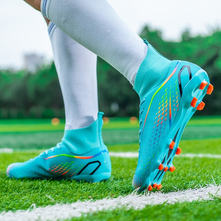 MenOutdoor Football Boots Professional Training Soccer Shoes Soccer Cleats Turf Futsal Match Grass Unisex Non-slip Breathable
